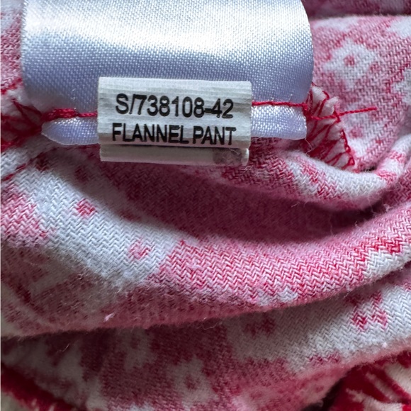 Old Navy Red and White Festive Pajama Jogger Pants - Unisex Large Tall - Picture 7 of 9